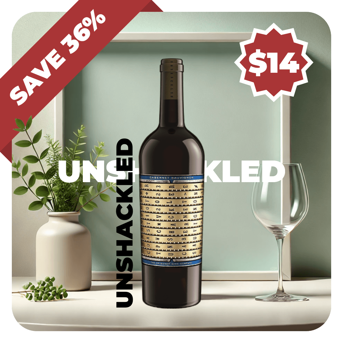 The Prisoner Wine Company Unshackled Cabernet Sauvignon 2023 Friday Deal at $14.