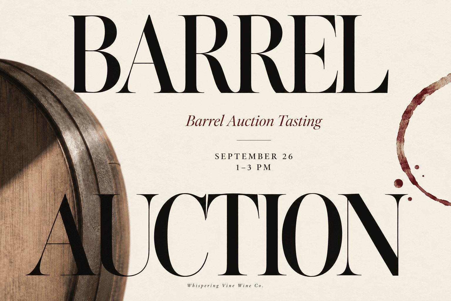 Barrel Auction Tasting